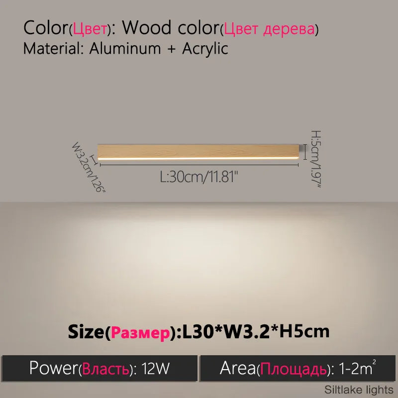 Modern Long Strip Ceiling Light for Kitchens and Hallways