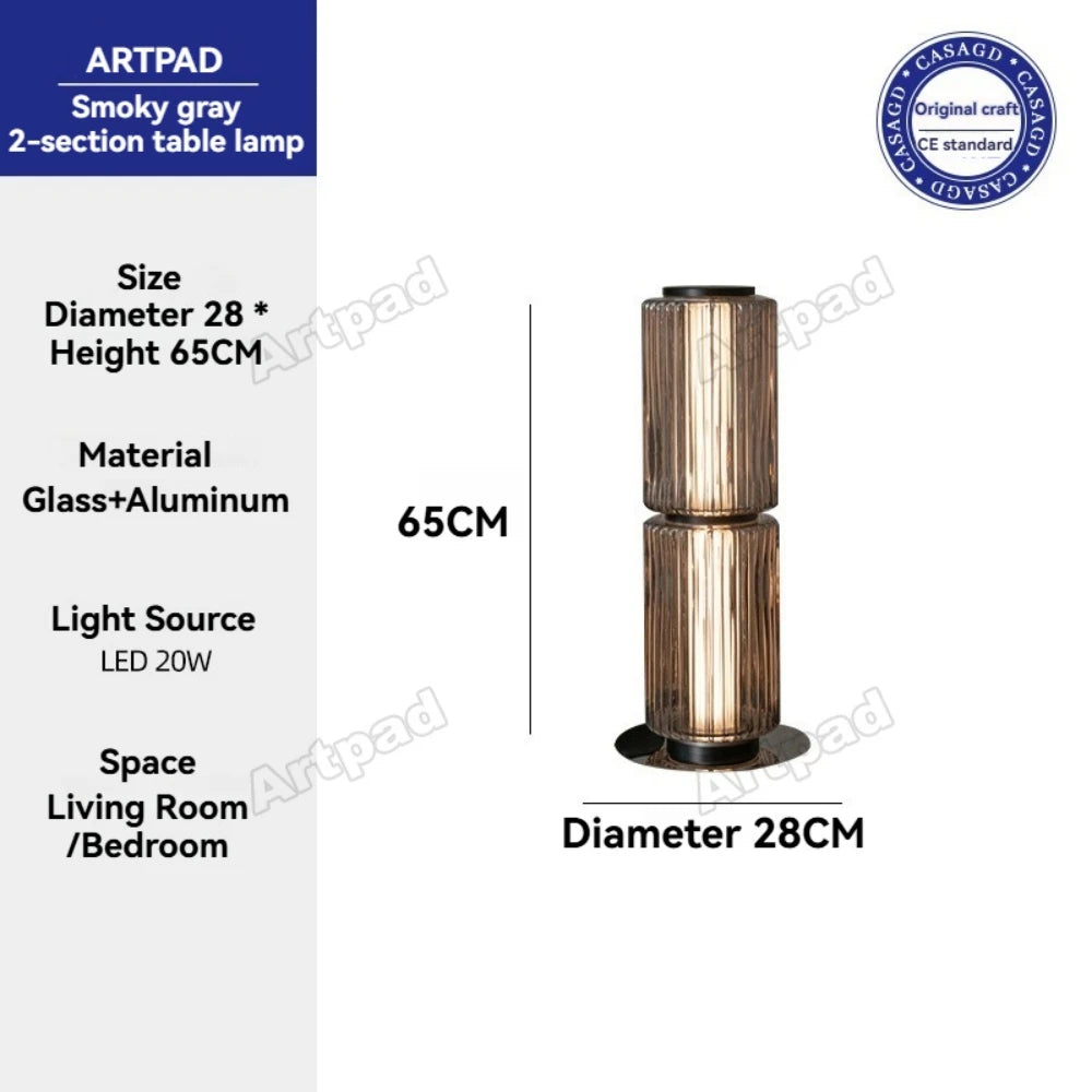 Nordic Glass Floor Lamp – Designer LED Standing Light for Home Decor