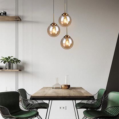Modern Luxury Glass Pendant Light Nordic LED Hanging Lamp
