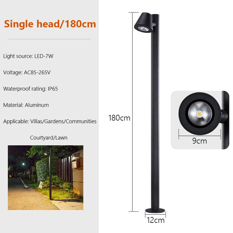Rotating Outdoor LED Spotlight for Landscape Lighting