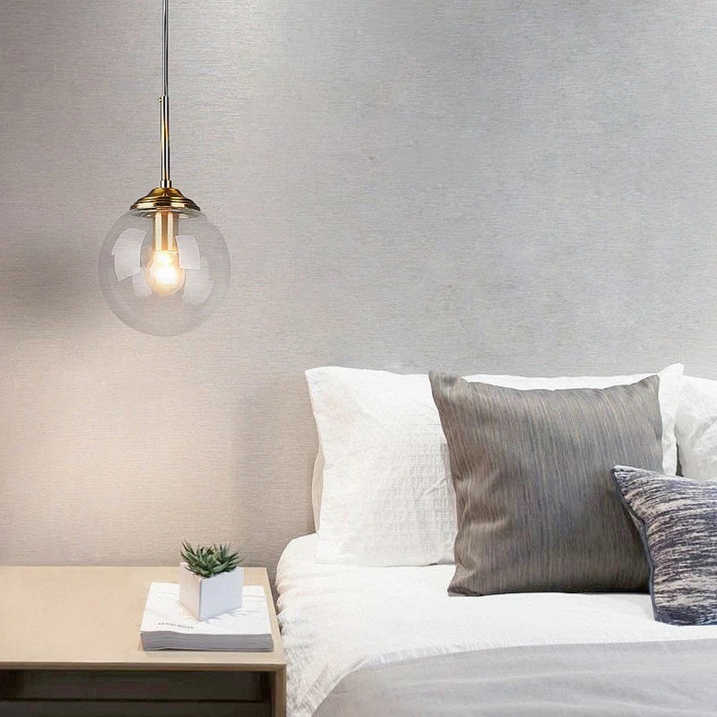 Modern Luxury Glass Pendant Light Nordic LED Hanging Lamp