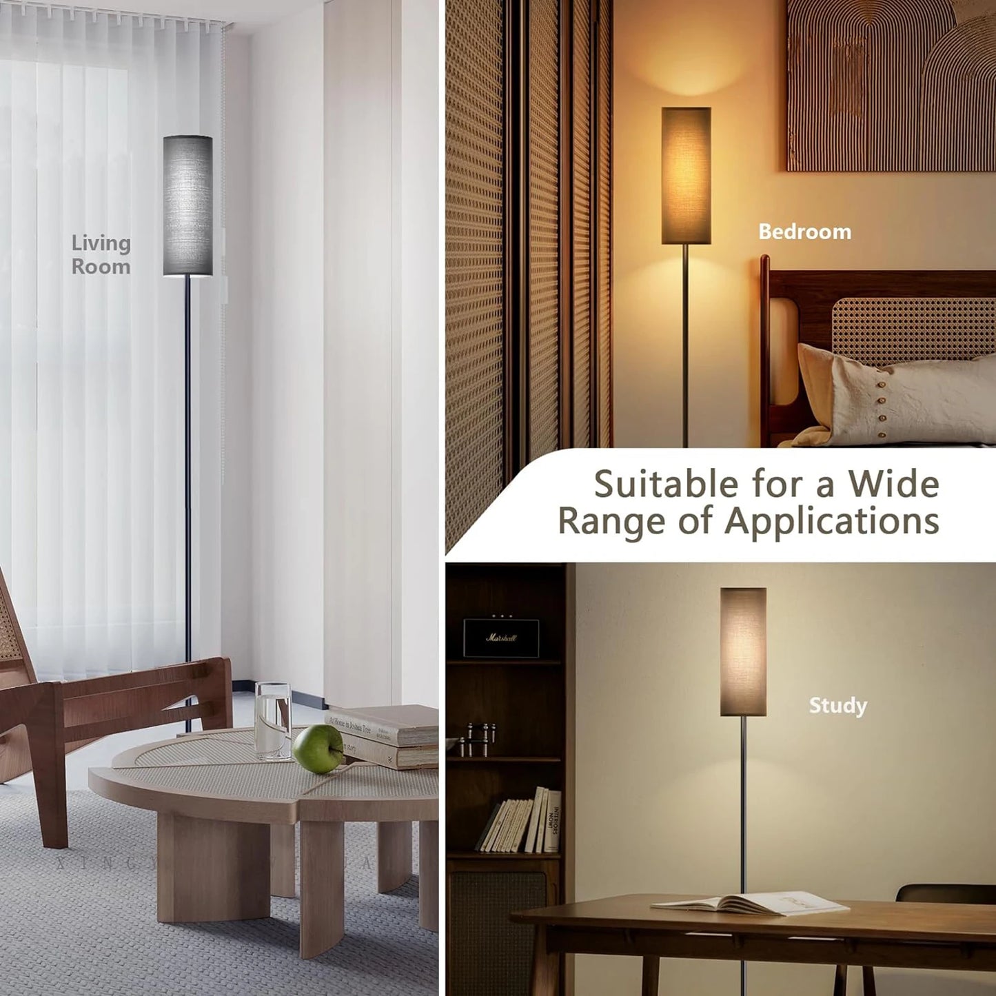 Modern LED Floor Lamp – 3 Color Modes with Foot Switch for Easy Control
