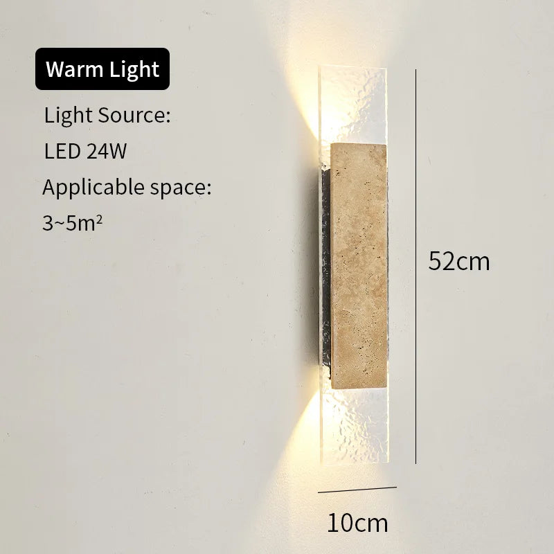 Natural Stone Outdoor LED Wall Sconce for Modern Homes
