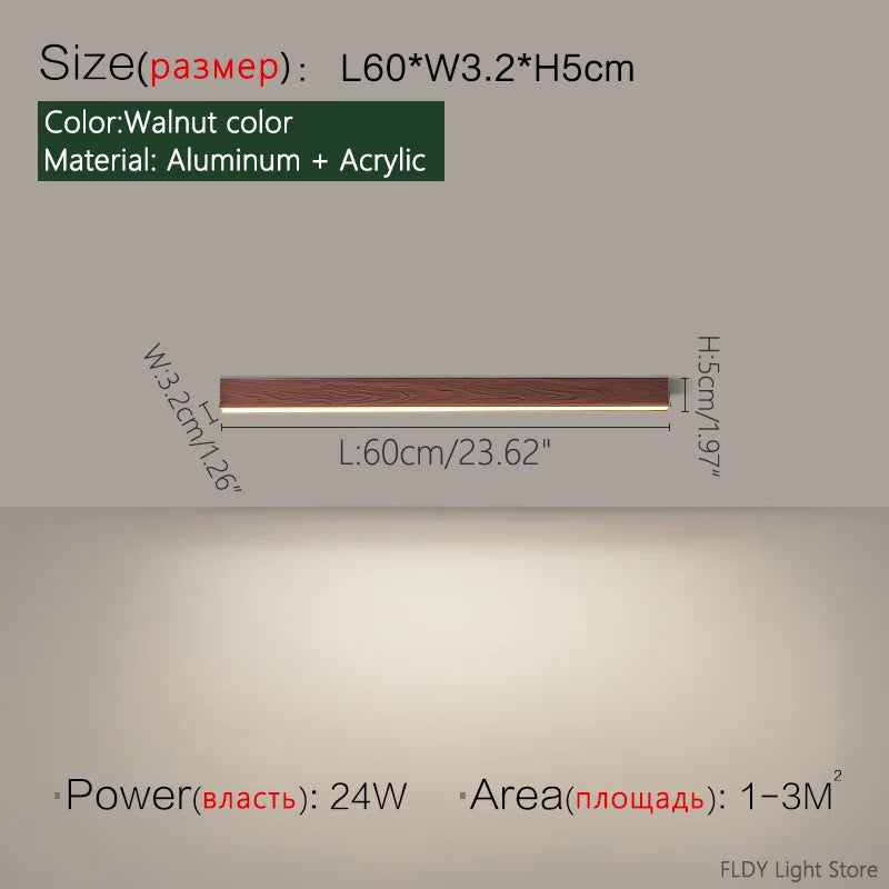Minimalist LED Strip Ceiling Light for Modern Interiors