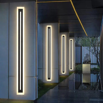 Modern Outdoor LED Strip Wall Light for Patios