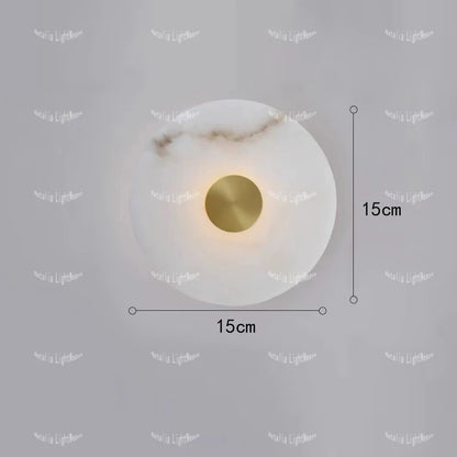 Luxury Marble Basin Wall Sconce for Hallways