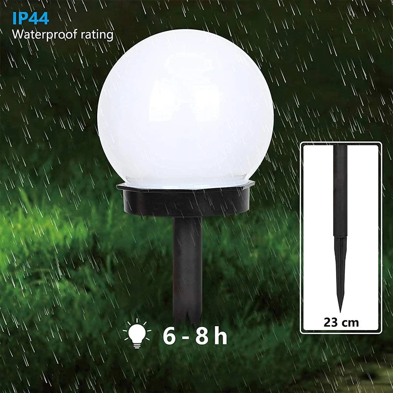 Solar Globe Garden Lights for Patios and Walkways