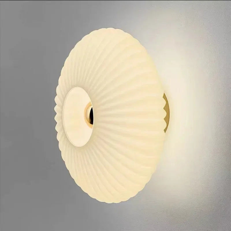 Nordic Glass Wall Sconce LED Bedroom Living Room Lamp