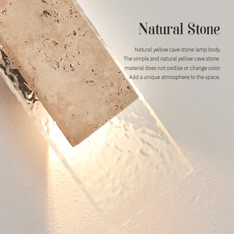 Natural Stone Outdoor LED Wall Sconce for Modern Homes