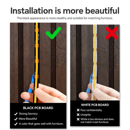 Motion Sensor COB LED Strip Light for Wall Panels