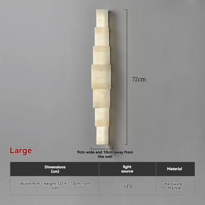 Luxury Marble Wall Lamp for Bedrooms and Hallways