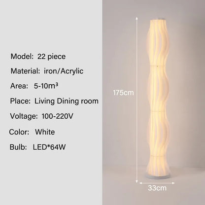 Nordic Grass Skirt Floor Lamp for Bedroom Decor