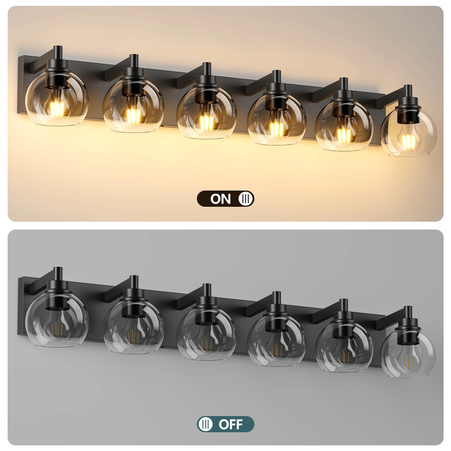 Modern Globe Vanity Light for Bathroom Mirrors