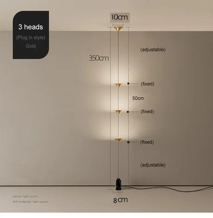 Luxury Minimalist Floor Lamp – Modern Black Ambient Lighting for Living Room
