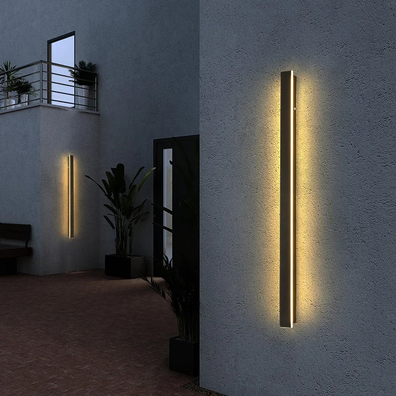 Modern Waterproof LED Wall Light for Garages and Patios