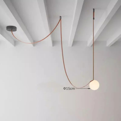 Nordic Leather Strap Chandelier for Modern Interiors