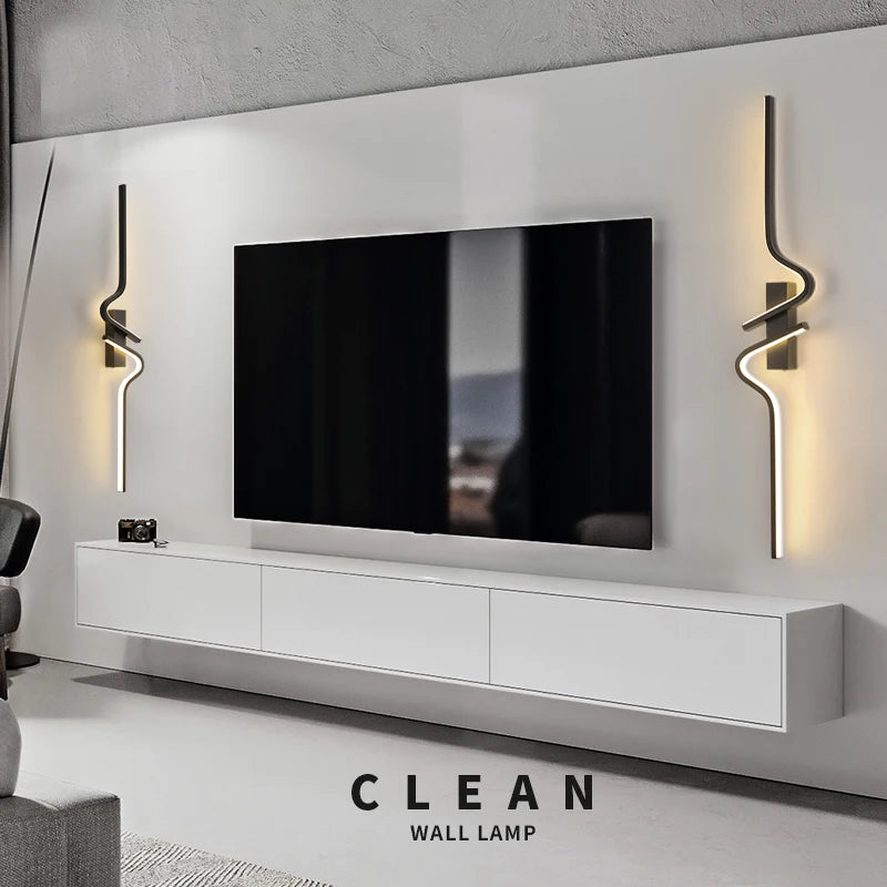 Minimalist LED Wall Light Bedroom Bedside Living Room Sconce