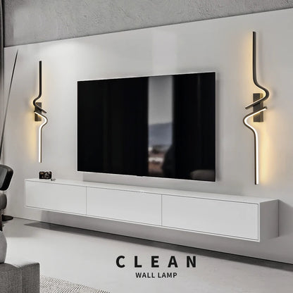 Minimalist LED Wall Light Bedroom Bedside Living Room Sconce