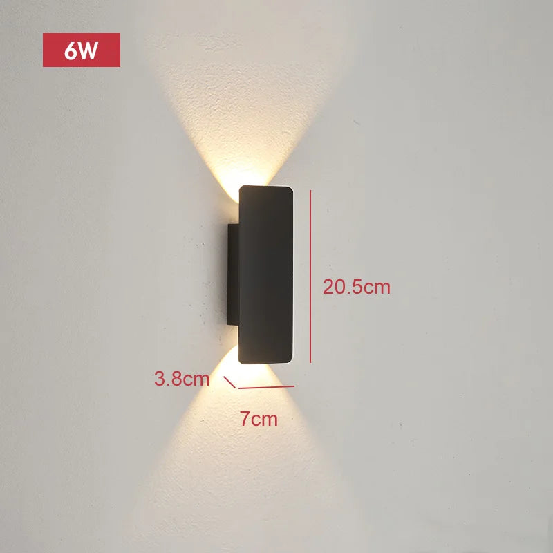 Outdoor LED Wall Lamp 18W Waterproof Bedroom and Exterior Light