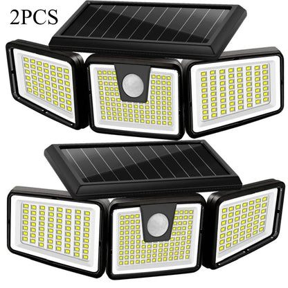 Triple-Head Solar Motion Sensor Security Light