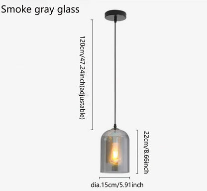 Modern Double Glass Wall Sconce for Bedrooms