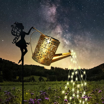 Solar Watering Can String Lights for Garden Decor