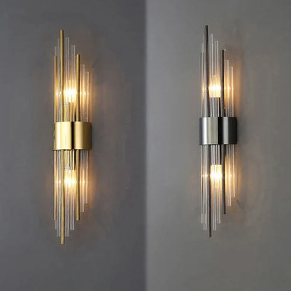 Luxury Gold LED Wall Lamp Modern Bedroom Living Room Light