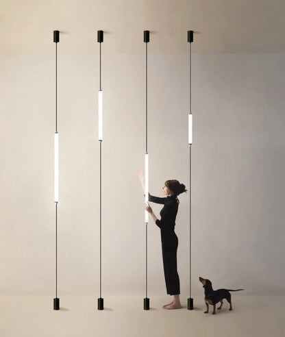 Modern LED Floor Lamp – Sleek Black Acrylic Light for Living Room & Bedroom