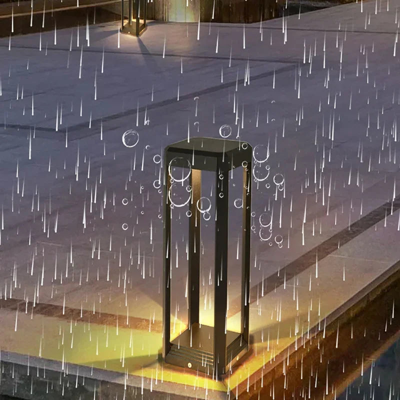 Minimalist LED Lawn Bollard Light for Outdoor Pathways