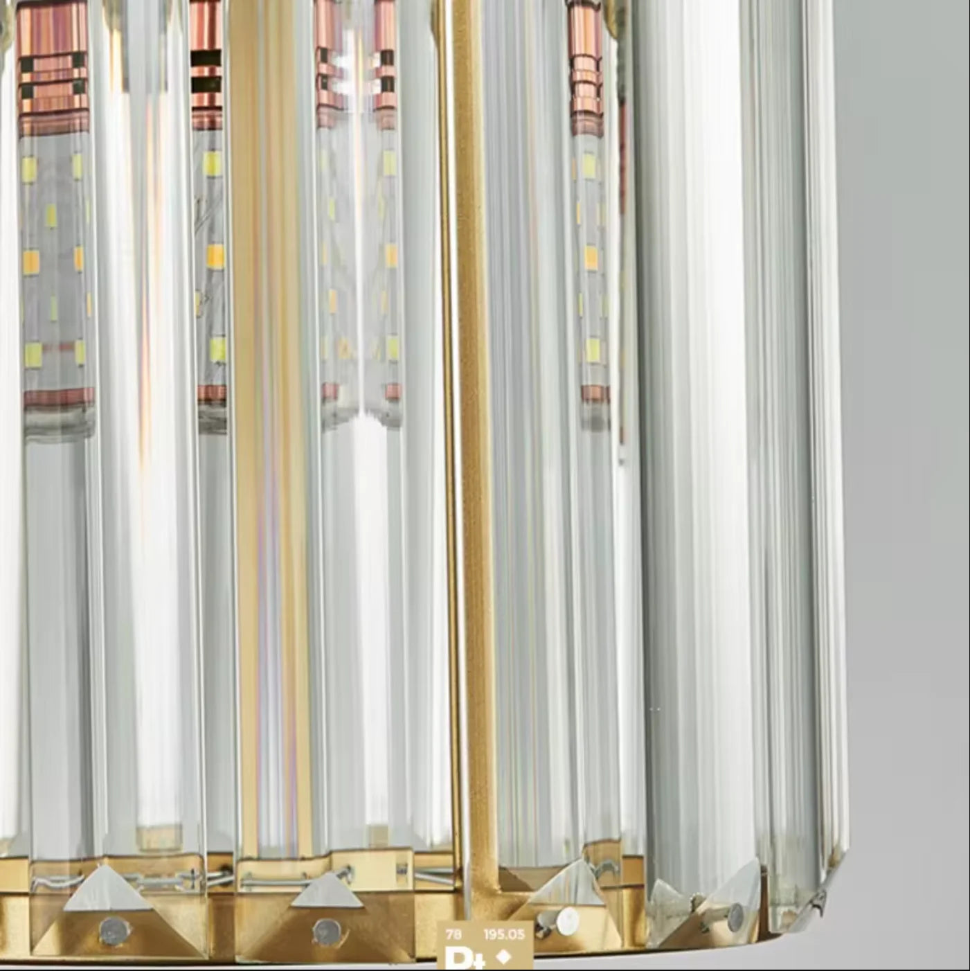 Modern Crystal Pendant Light K9 LED Living Room Ceiling Lamp