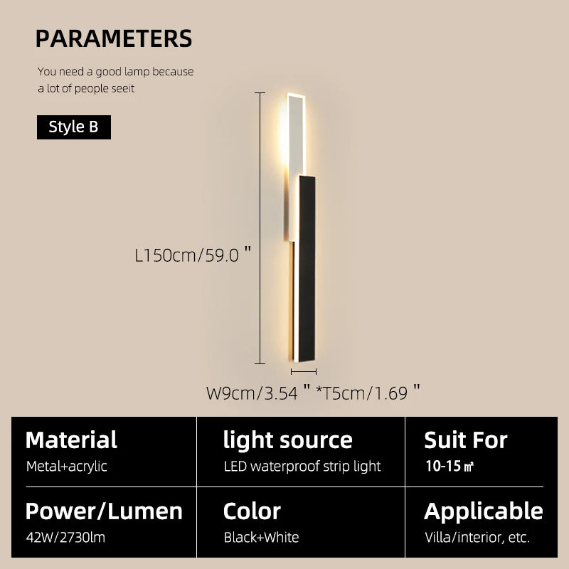 Dimmable Outdoor LED Wall Sconce for Gardens