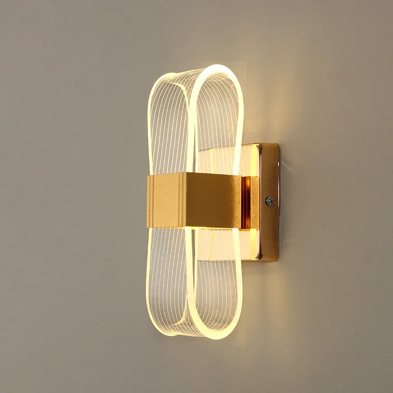 Nordic LED Wall Lamp Modern Bedroom Living Room Sconce