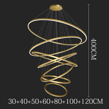 Nordic Stair Pendant Chandelier Living and Dining Room Light