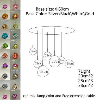 Nordic Lava LED Pendant Kitchen and Living Room Ceiling Lamp
