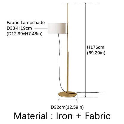 Adjustable Japanese Wooden Floor Lamp for Reading Nooks