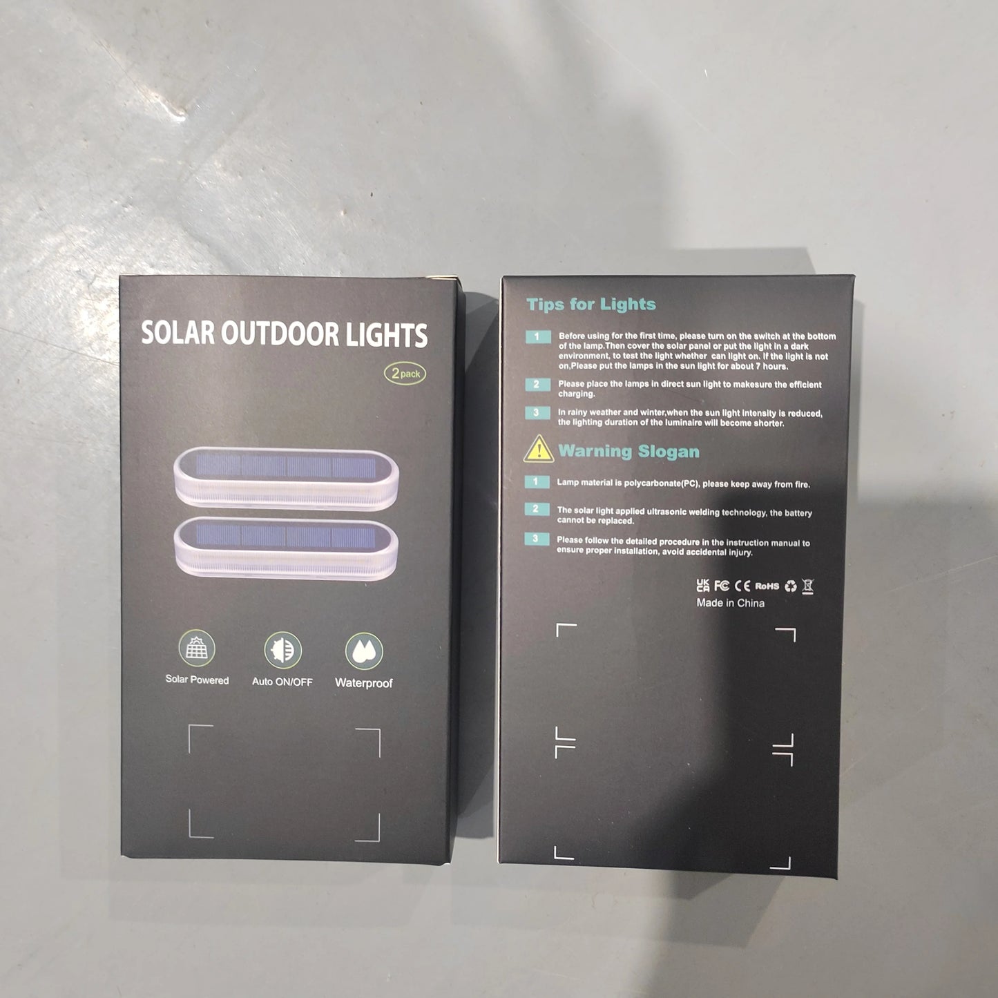 Waterproof Solar LED Step Lights for Stairs