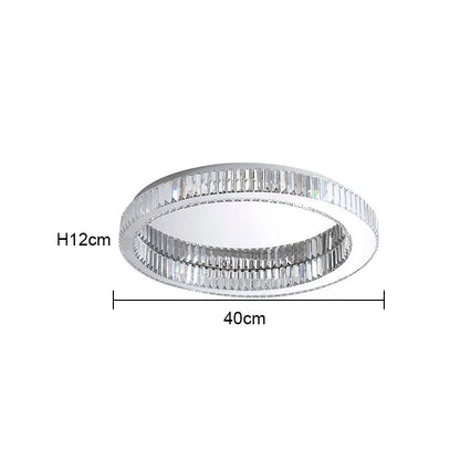 Modern Gold Crystal Ceiling Chandelier LED Living Room Light