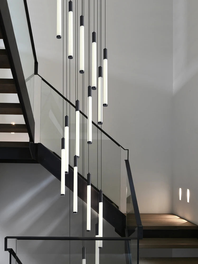 Modern Staircase Pendant Chandelier for High Ceilings