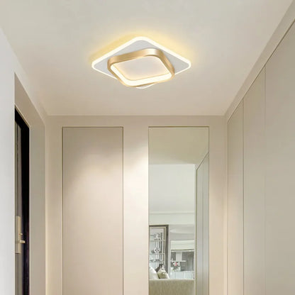 Nordic Gold LED Ceiling Light Modern Hallway Lighting