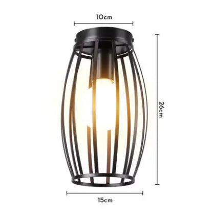 Vintage Iron Pendant Lamp Retro Restaurant Ceiling Light