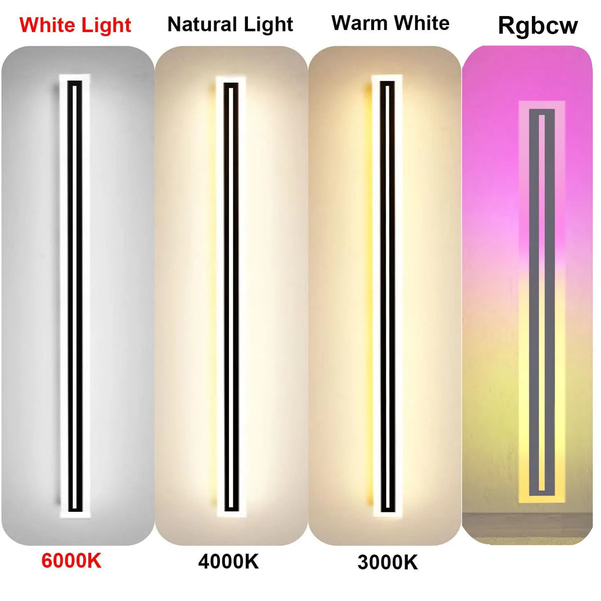 Modern Outdoor LED Strip Wall Light for Patios