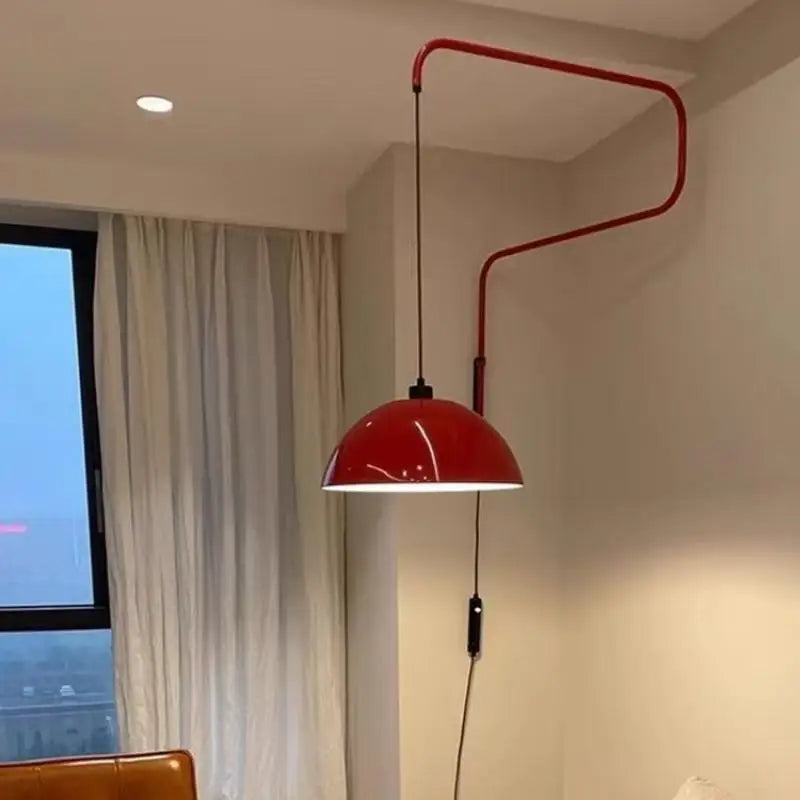 Rotatable Long Arm Wall Lamp for Reading Spaces