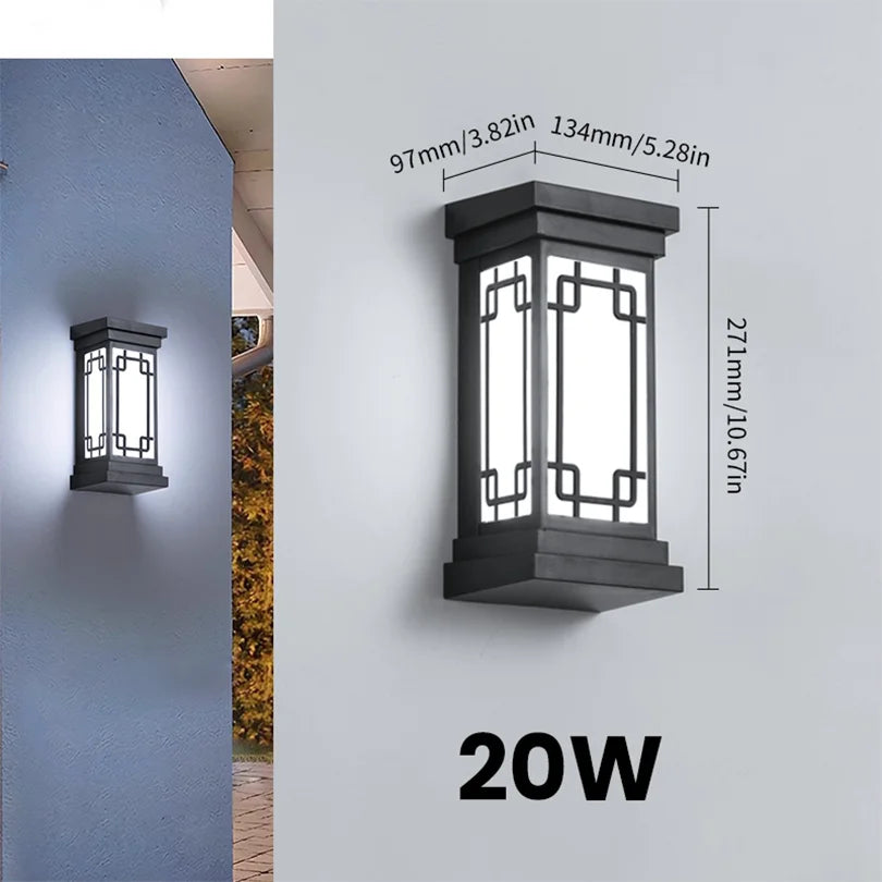 Motion Sensor Outdoor Wall Light with Waterproof Design