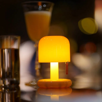 Sunset Mushroom LED Lamp – Rechargeable Ambient Night Light for Cozy Spaces