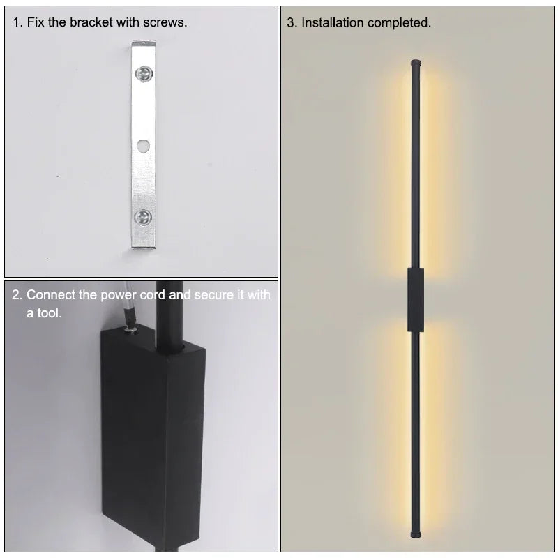 Nordic Long LED Wall Lamp for Living Room Decor