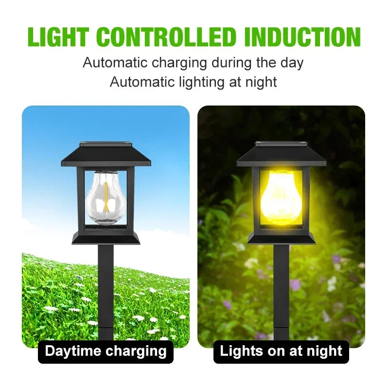Solar LED Lawn Light for Garden Pathways