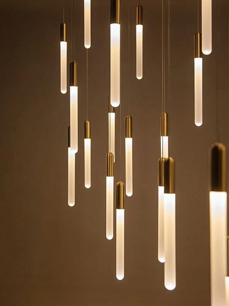Modern Cylindrical LED Pendant Light for Dining Rooms