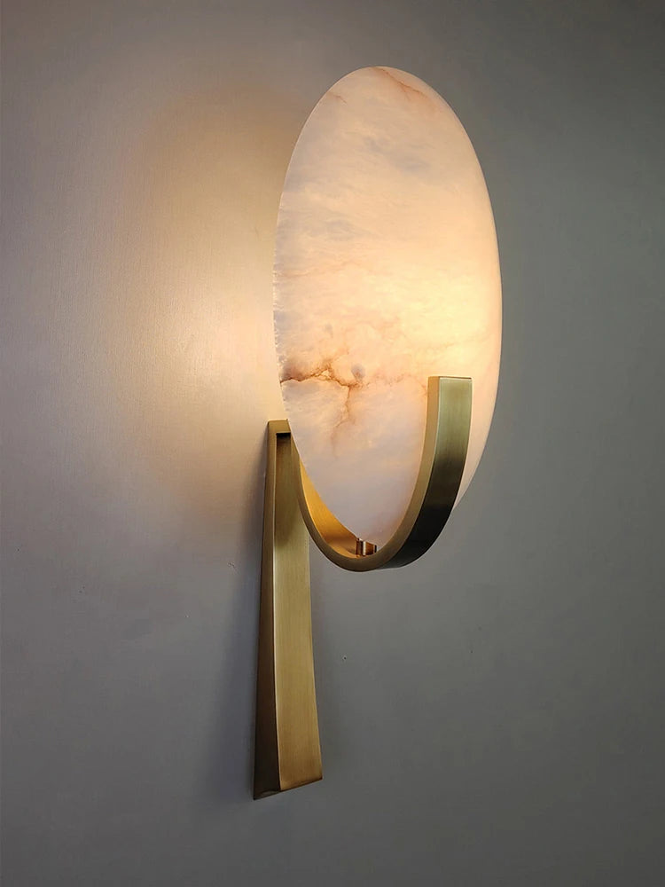 Luxury Marble Basin Wall Sconce for Hallways