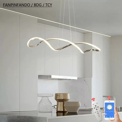 Modern LED Pendant Ceiling Dimmable Adjustable Kitchen Dining Light