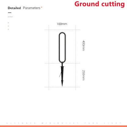 Minimalist Outdoor LED Lawn Lamp for Garden Pathways